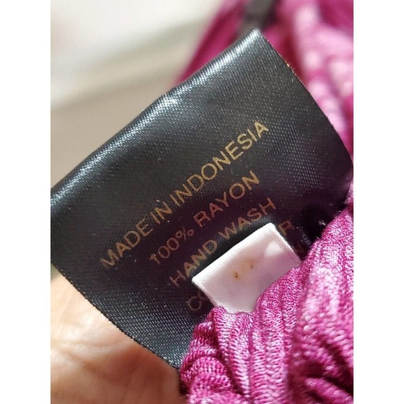 Mina Collection Womens Multicolor Tie Dye 100% Rayon Pull On Harem Pant M - Picture 10 of 13